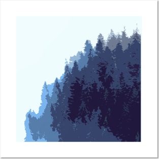 Abstract Forest Posters and Art